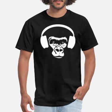 Ape Ape With Headphones - Men&#39;s T-Shirt