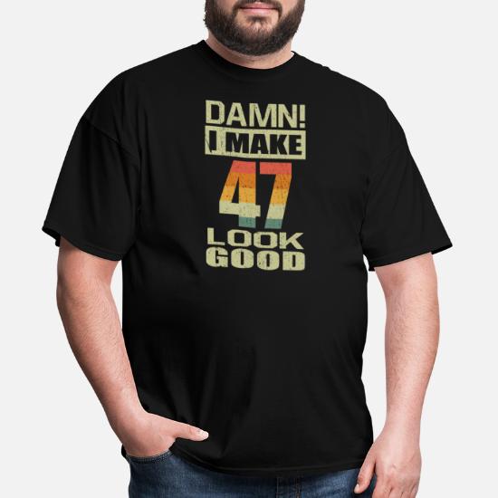 47th Birthday T Shirt Gamer Geek Shirt Level 47 Complete
