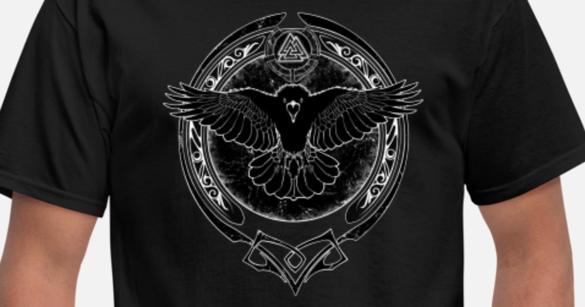 raven vahalla, Men's T-Shirt Viking Warrior Wild Star 