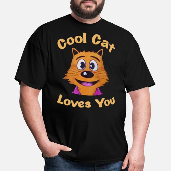 NEW Cool Cats and Kittens Graphic Novelty Cotton T Shirt Men/'s Size  S UNISEX