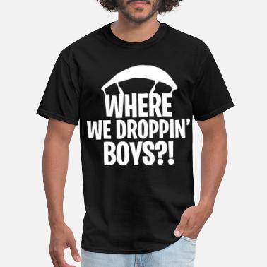Kids Boys Girls Where We Dropping Boys T-Shirt Game Inspired Top