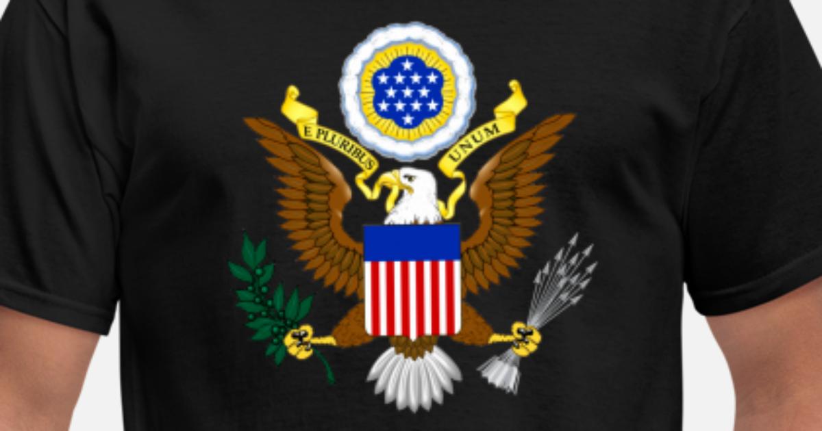American Great Seal T-Shirt Tee Shirt Free Sticker United States America flag