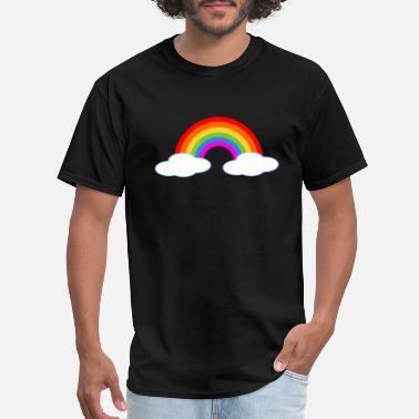 Rainbow rainbow clouds - Men&#39;s T-Shirt