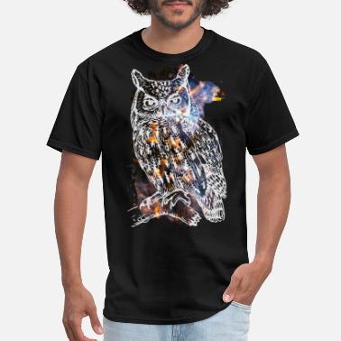 Cool Galactic Owl - Men&#39;s T-Shirt