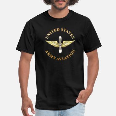 Marsherun Men United States Army Aviation Branch Comfortable Short Sleeve Tee Shirt 