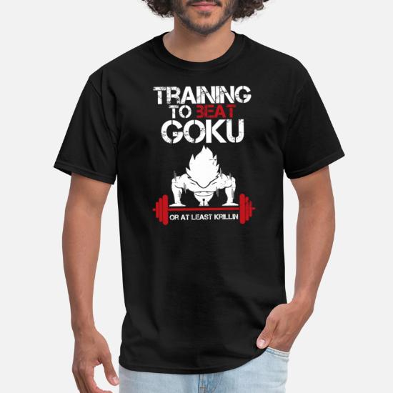 Traning to Beat Goku Super Saiyan Goku Training Gym T Shirt