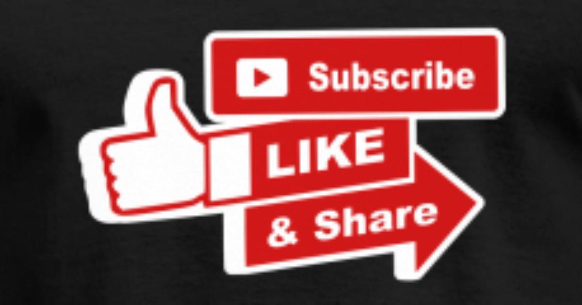Subscribe like and share Men's T-Shirt | Spreadshirt