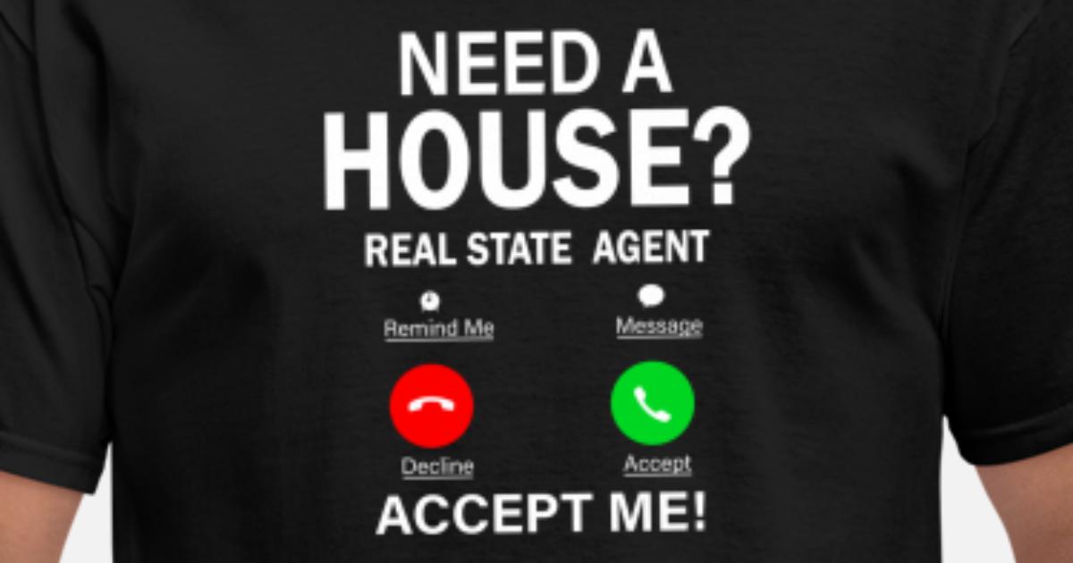 'Realtor Funny Real Estate Agent House Seller Gift' Men's T-Shirt 