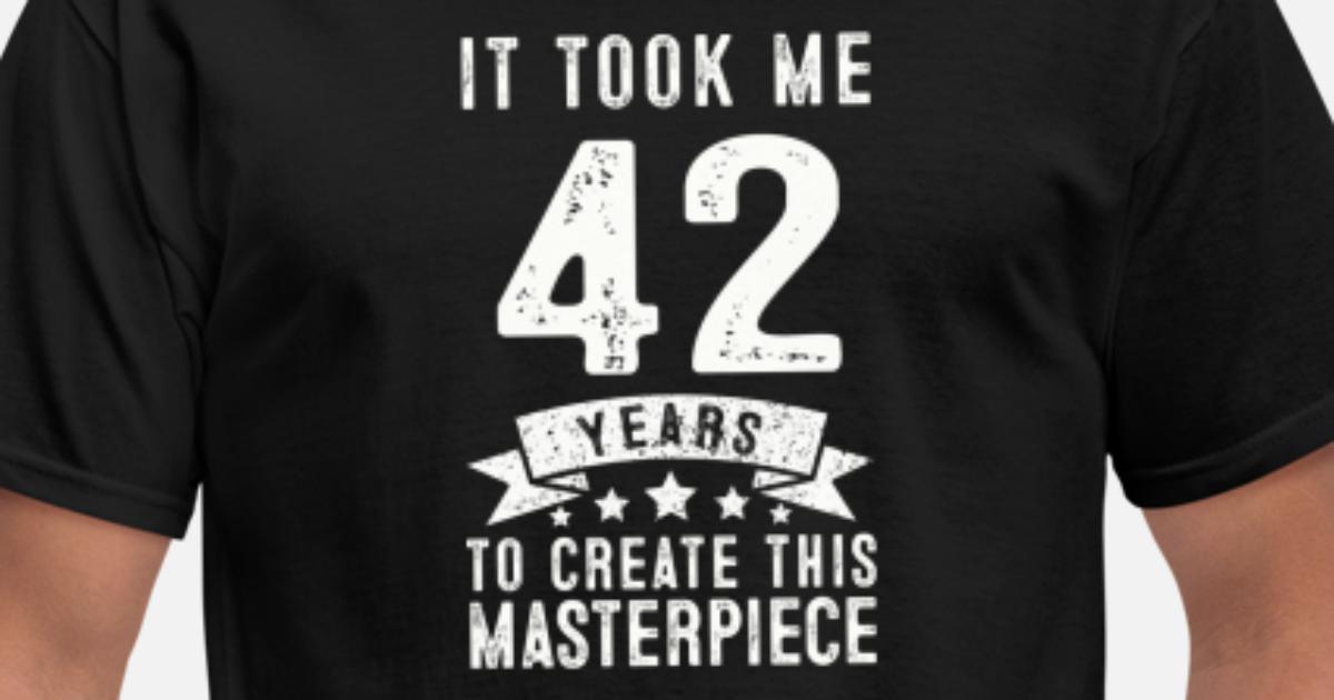 Fun T-Shirt  Geburtstagsshirt Original seit 1976 zum 42 42sten Geburtstag 42