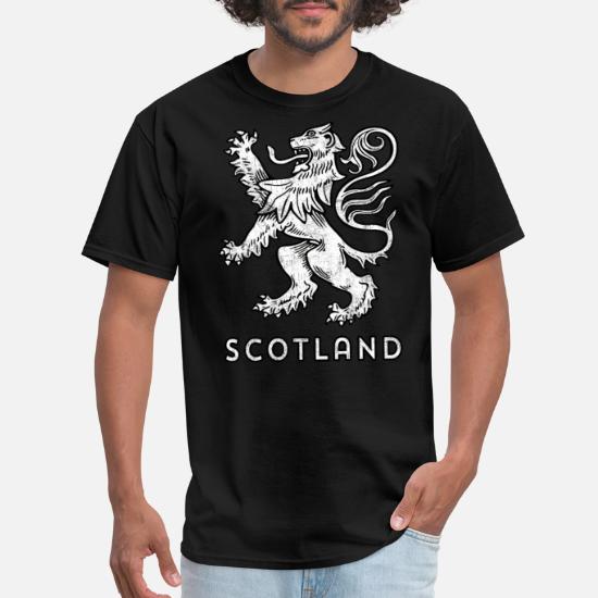 Made in Scotland T-Shirt Scotish lion Supporter Fan Retro T shirt