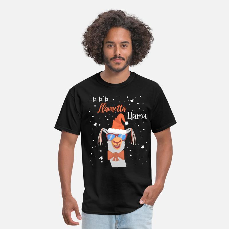 Details about  / Llama Pattern Mens Cute Christmas Unique Design T-Shirt Funny Gift