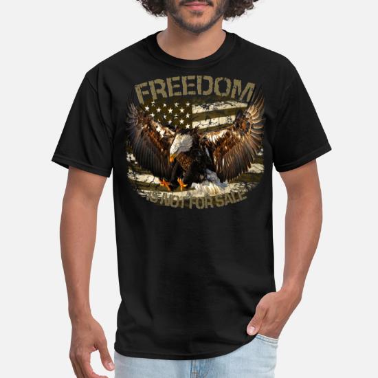 Eagle T-Shirt It is Won Freedom is Never Given