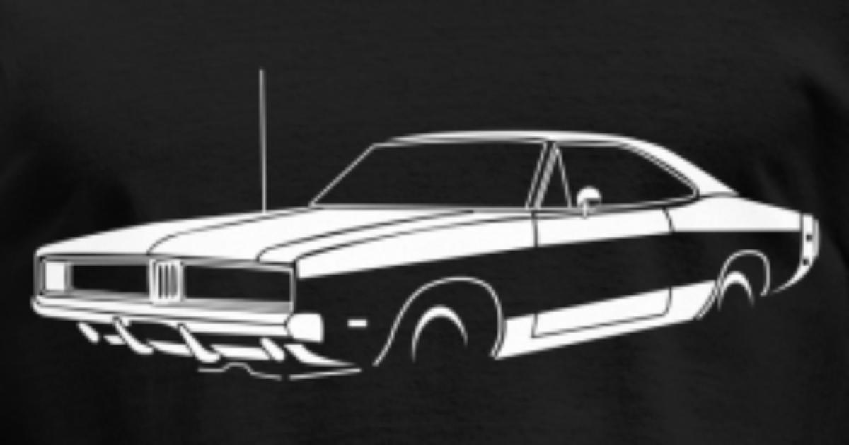 1968 1969 1970 Dodge Charger Classic Outline Design Sweatshirt NEW