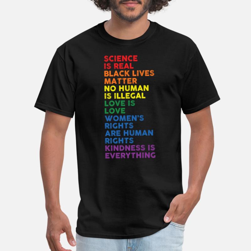 Distressed Science Is Real Black Lives Matter LGBT Pride T-Shirt 