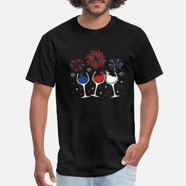 red white and blue wine shirt