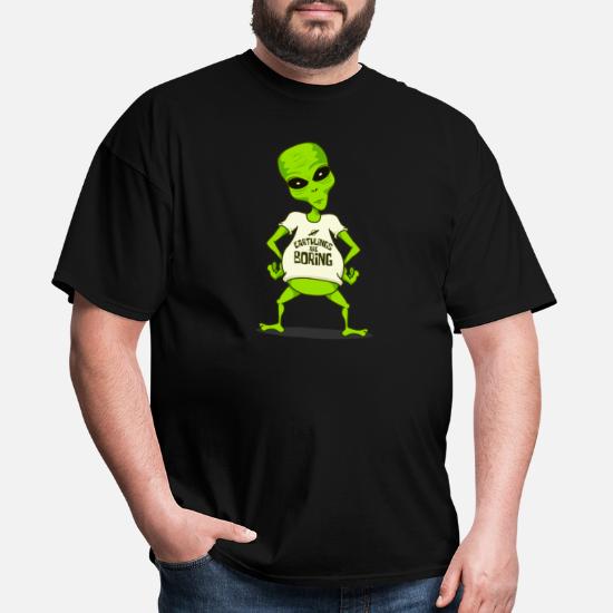 EARTHLING Outer Space UFO Funny T-shirt Science Fiction Aliens Crew Sweatshirt 