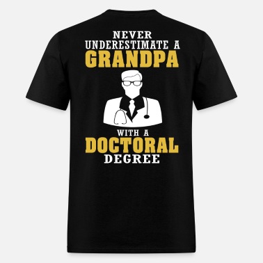 Never Underestimate a Grandpa with a Philosophy Degree t Shirt 