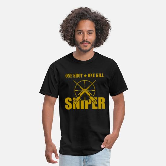 ONE SHOT ONE KILL SNIPER' Men's T-Shirt | Spreadshirt