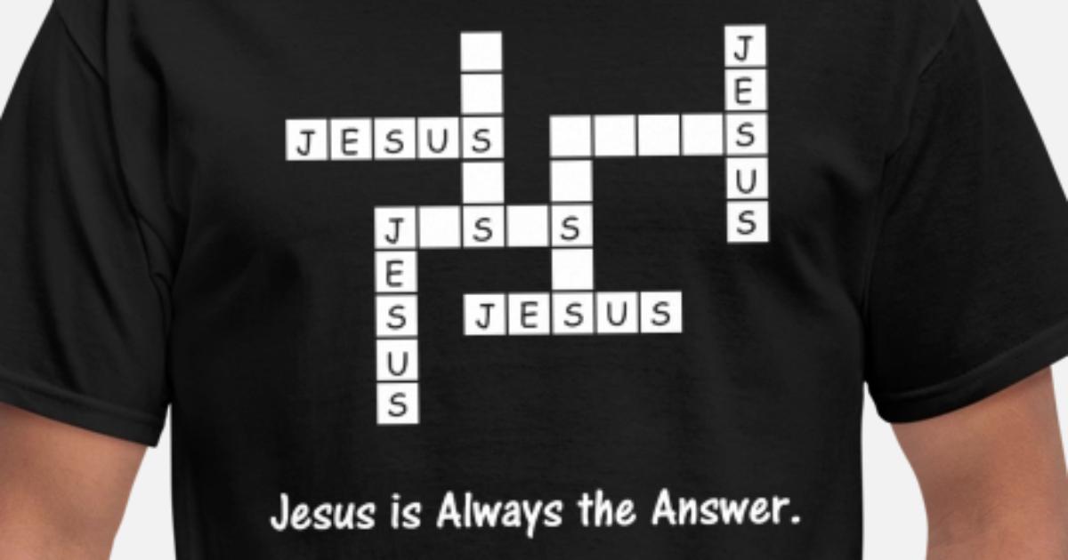 Jesus Crossword Puzzle' Men's T-Shirt | Spreadshirt