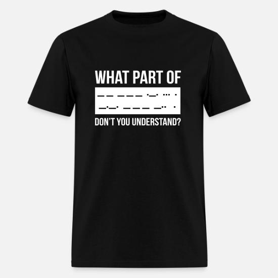 Funny Morse Code Shortwave Ham Radio Gift Men's T-Shirt