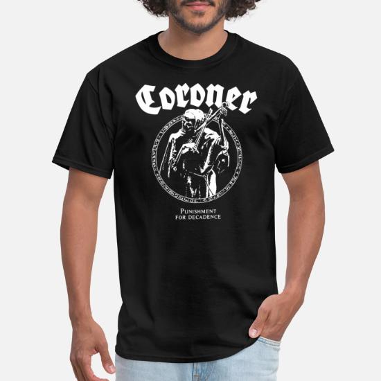 New Coroner Death Cult Swiss Thrash Metal Band T-Shirt Size S to 2XL 