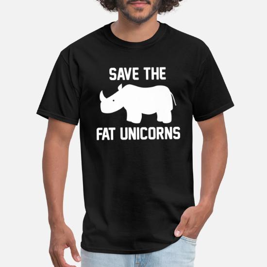 Rhino or Fat Unicorn New Mens Unisex Fit Funny Cotton T Shirt 