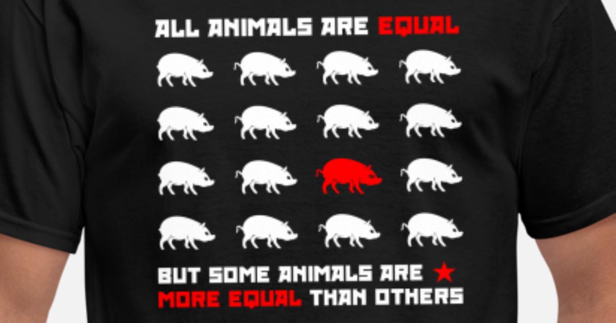 All animals are equal 2 (dark)' Men's T-Shirt | Spreadshirt