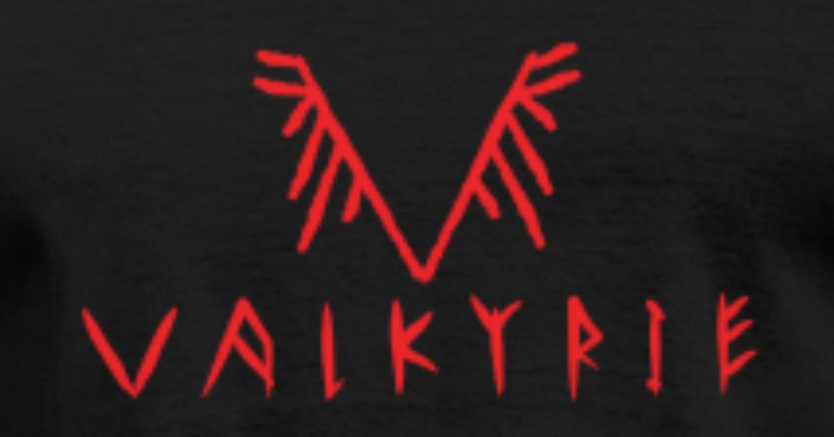 Valkyrie Rune Logo (red)' Men's T-Shirt | Spreadshirt