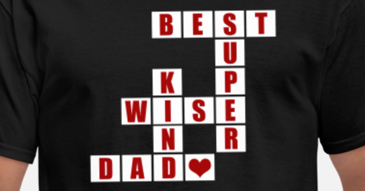 Fathers Day shirts for Dad Crossword Puzzle lover' Men's T ...