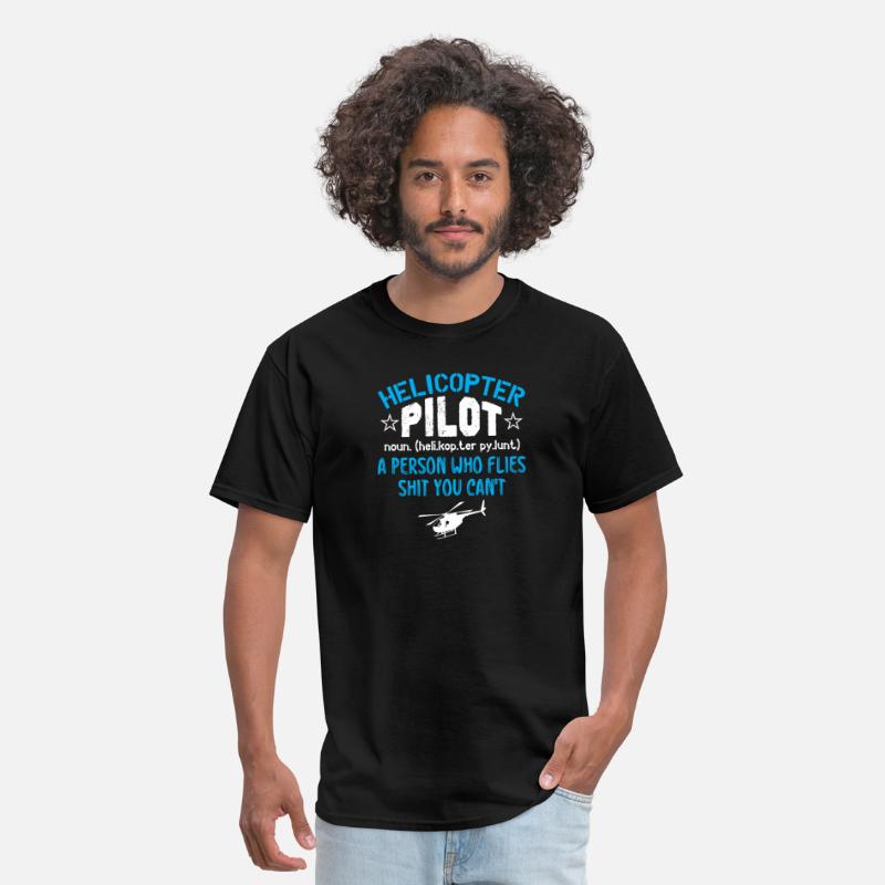 Funny Graphic Helicopter Pilot Definition' Men's T-Shirt | Spreadshirt