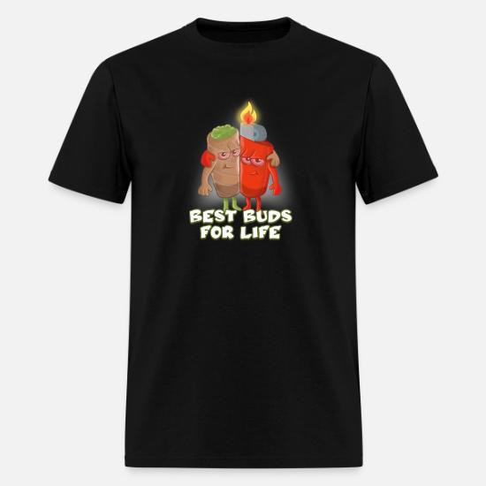 Best Buds For Life Lighter And A Joint Funny Men's T-Shirt