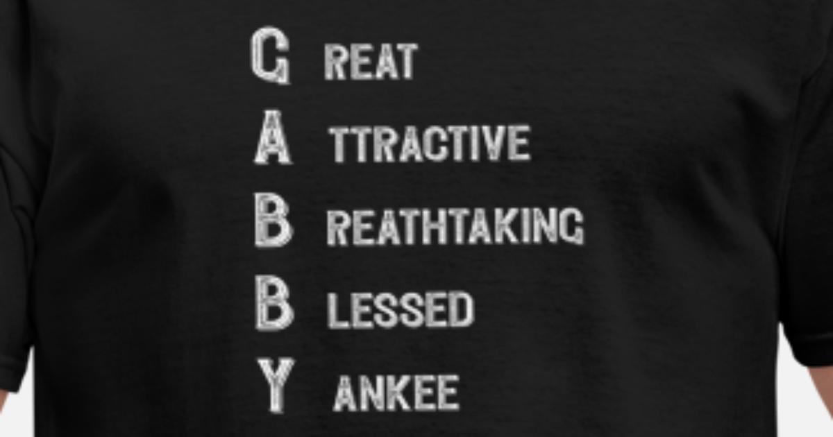 ' Funny Gabby Definition Name Acronym Gift Idea' Men's T-Shirt | Spreadshirt