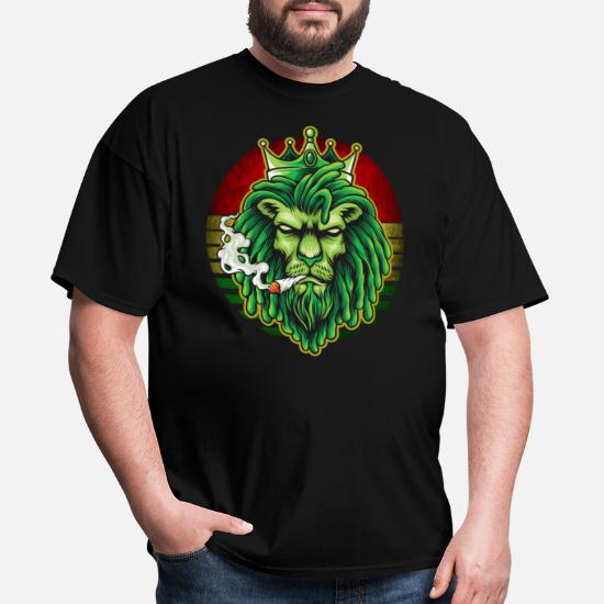 Rasta Cat Dreadlocks Marijuana Womens T-shirt XS-3XL 