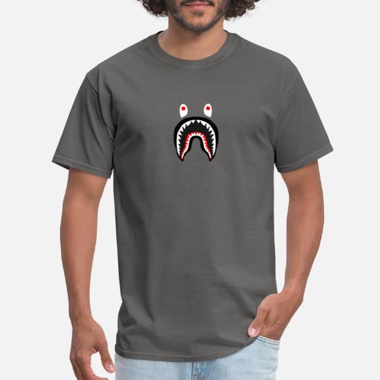 bathing ape shark T-shirt gift t shirt for men Fast shipping Fun Tee 