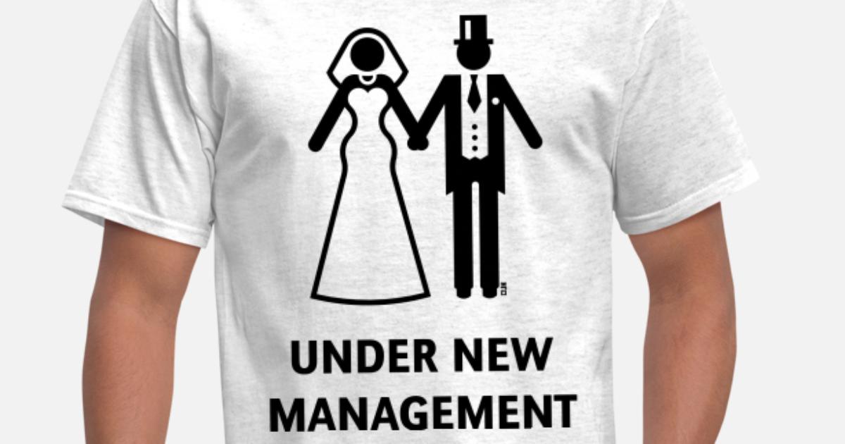 Under New Management Mens T-Shirt Stag Night Wedding Funny Party Birthday Gift 
