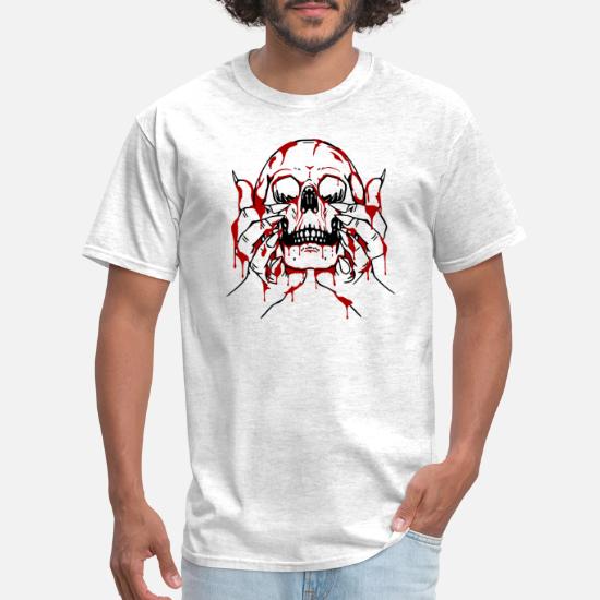 BlountDecor Classic T-Shirt,Skull Fractal Effects Fashion Personality Customization 