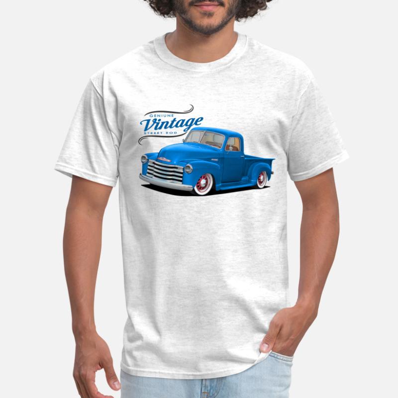 T-shirt homme-Motoring American Classic Cadeau Lui Construit plus fort vintage camion 