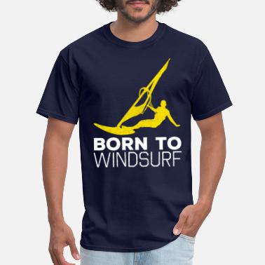T-Shirtshock Rundhals-Sweatshirt fur Frau Schwarz EVO0010 Evolution Born to Windsurf