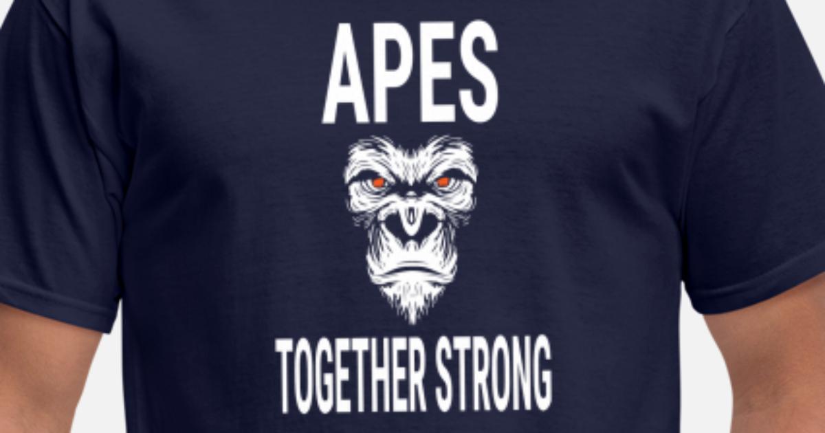 Design T-Shirt Together Strong Men'S  T Planet Of The Apes Vintage Movie Merch Monkey Tee