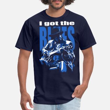 Hanes Tagless Tee T-Shirt Details about   Got Blues Musician Blues