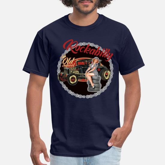 HOT Rod Pinup Rockabilly vintage retrò Drag Racing Garage Rock n Roll T-shirt 
