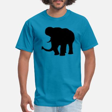 Tusk Silhouette big elephant - Men&#39;s T-Shirt