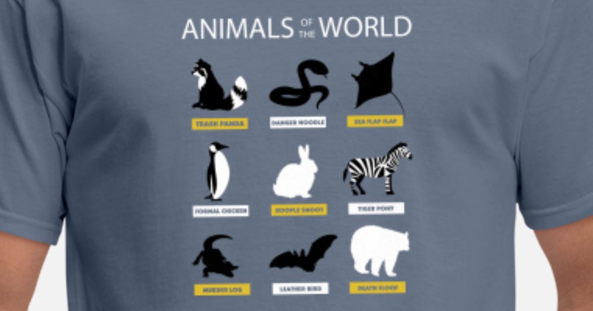 Animals Of The World Funny Names T-Shirt 