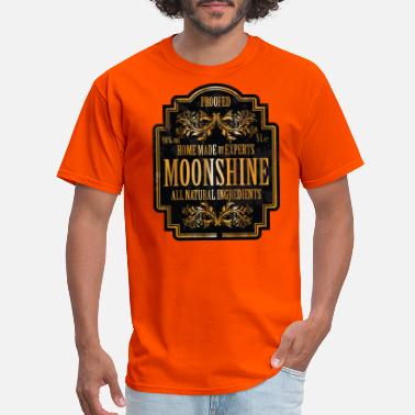 Moonshiners Original Logo Schnaps Brennen Schwarz Männer Men T-Shirt