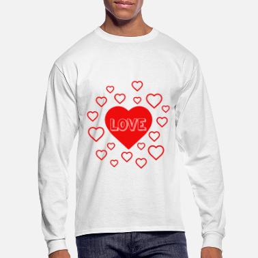 Love With Heart LOVE HEARTS - Men&#39;s Longsleeve Shirt