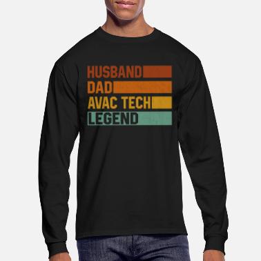 Long Sleeve Shirt HVAC Technician Dad Tee Shirt Design 