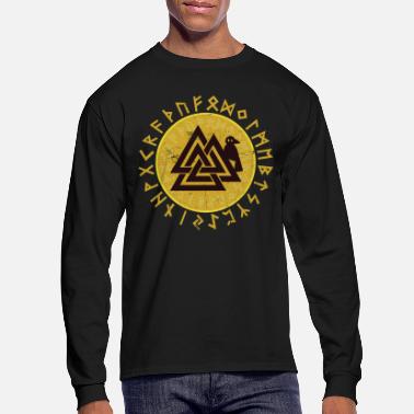 Viking Valknut Viking Warrior Symbol Triangle - Men&#39;s Longsleeve Shirt