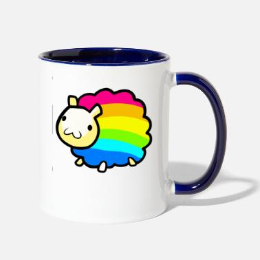 Rainbow Rainbow Sheep - Two-Tone Mug