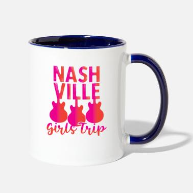 Girls Nashville Girls Trip Music City Nash Bash Travel - Two-Tone Mug