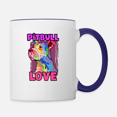 Colorful Pit Bull Coffee Mug Pit Bull Lover Gifts Pit Bull... Pit Bull Items